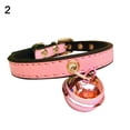 thumbnail image 2 of Flmtop Mode Noël Fête Chiot Chaton Simili Cuir Cloche Collier Collier 2, 2 of 9