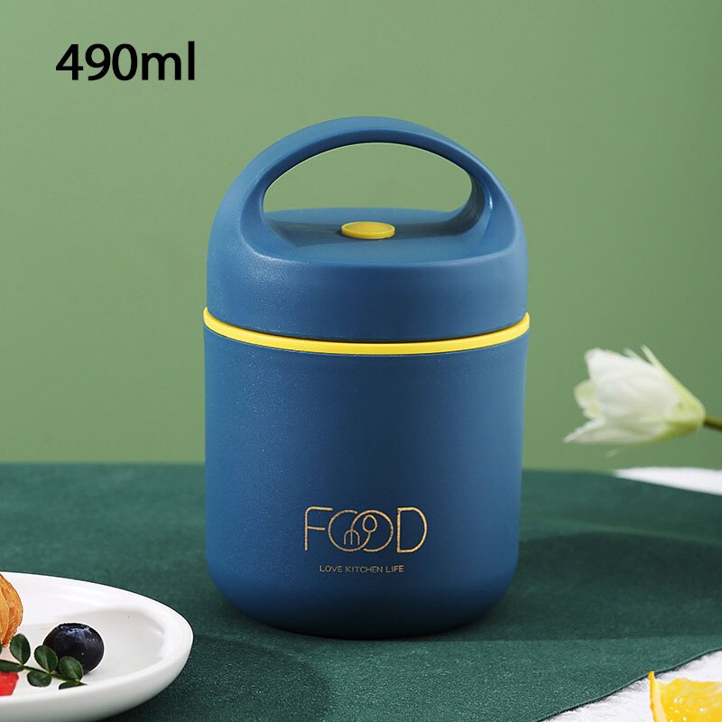 Stainless Steel Vacuum Thermal Lunch Box Insulated Lunch Bag Food