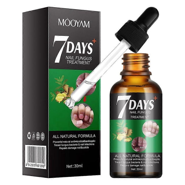 7 Days Nail Fungus Treatment, Ginger Nail Growth Strengthening Serum, Nail Repair Solution, Restoring Healthy Nails Cuticles Oil Ginger Nail Oil