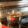 thumbnail image 4 of Ecolution Pure Intentions Stainless Steel Saucepan with Glass Lid, Oven Safe, Dishwasher Safe, 1 Quart, 4 of 6