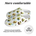 thumbnail image 6 of Wukai Funny Avocado In Mexican Clothes Print Women's Indoor Bedroom Slipper Slip On Shoes, Unisex House Shoes with Anti-Skid Sole for Men, Gift for Women Men-37/38, 6 of 7