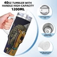 thumbnail image 3 of Yiaed Scooby-Doo Imprimé 40oz Contenant Isotherme Double Paroi en Acier Inoxydable Tasse de Voyage Café Isolée sous Vide avec Poignée Aventure Réutilisable, 3 of 8