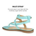 thumbnail image 5 of Journee Collection Womens Tangie Tru Comfort Foam Multi Strap Flat Sandals, 5 of 7