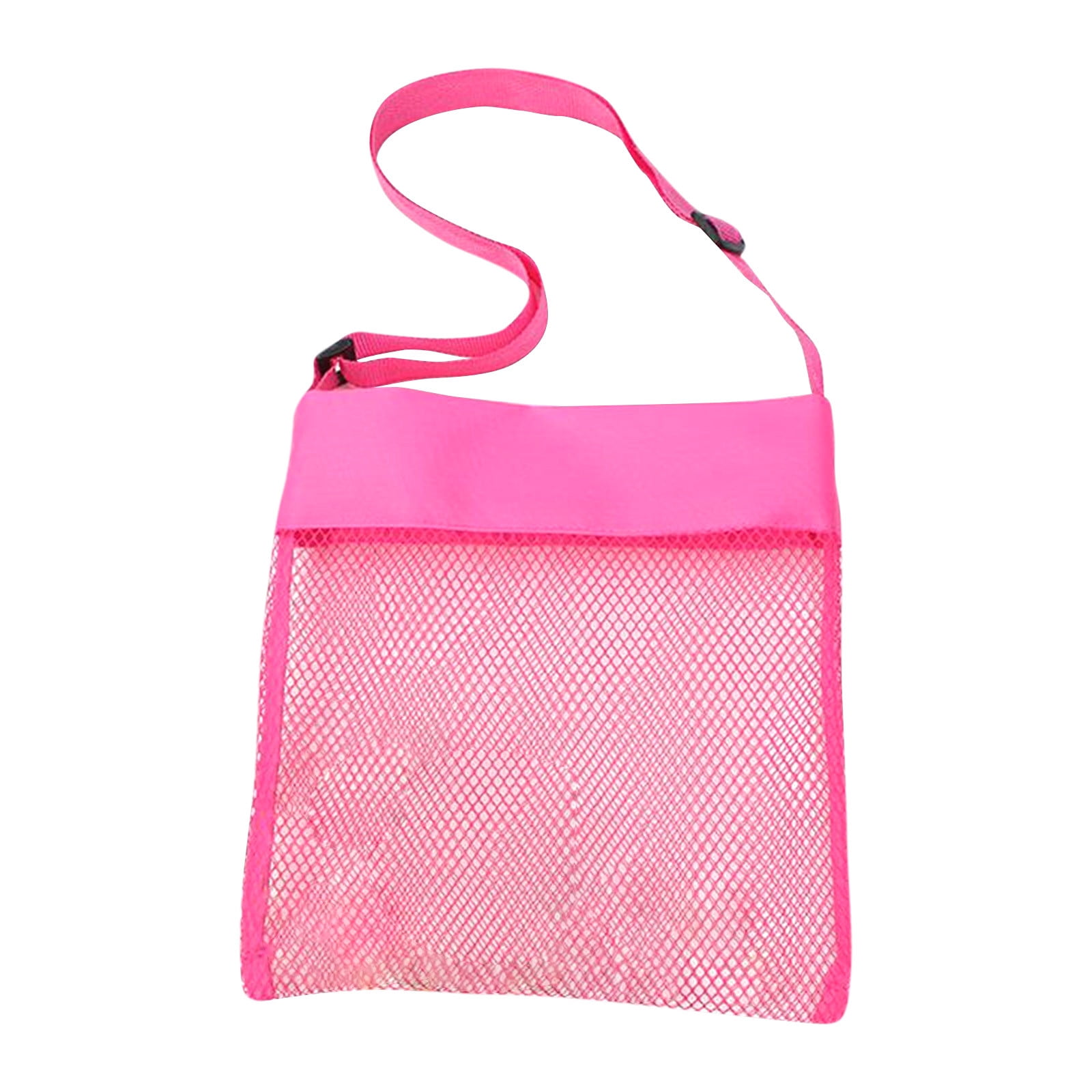 Wmkox8yii Children's Beach Bag Toy Storage Mesh Bag Small Messenger Bag MultiColor