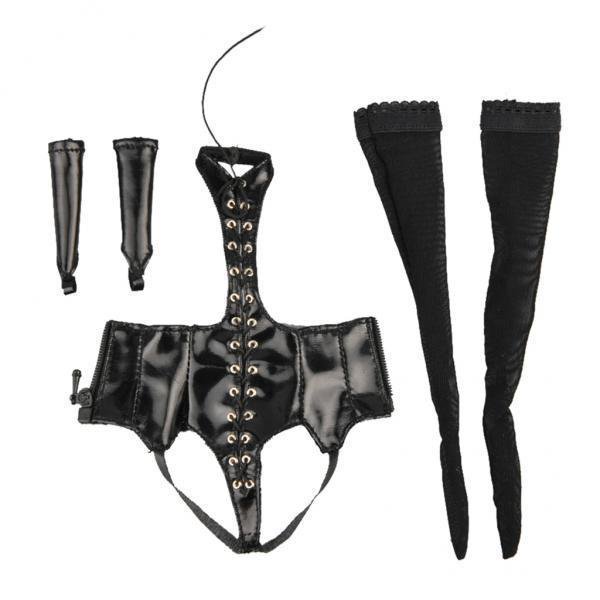 2x1/6 Conjunto De Lencería De Busto Desnudo Con Cordones Negros Para Cuerpo De Femenina '' yotijar Traje de figura de acción