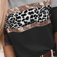 thumbnail image 2 of Gibobby Blusas Holgada Imprimir O-cuello Camisas Tops Moda Mujer Camiseta Lentejuelas Tallas grandes Tops（Negro， S), 2 of 5