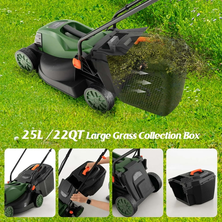 Costway Electric Corded Lawn Mower 10 AMP 13 Inch Walk Behind