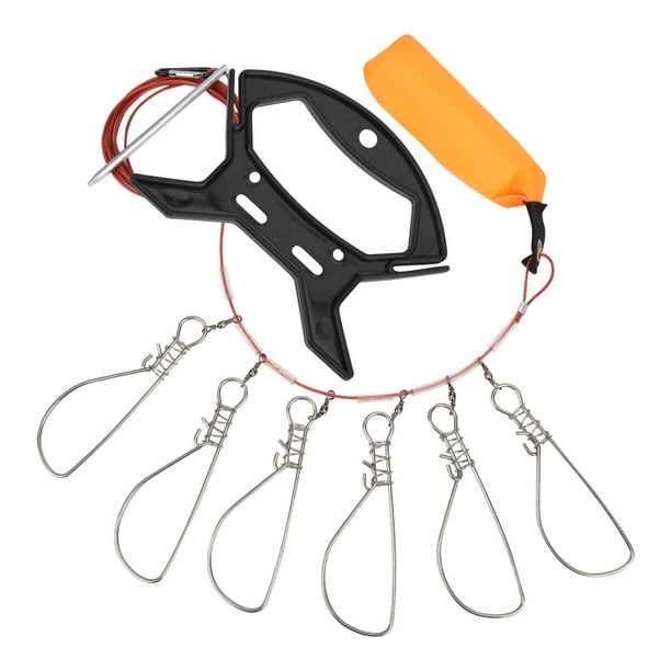 Stainless Steel Live Fish Stringer,5m Fishing Lock Buckle Fishing