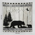thumbnail image 2 of dinii Cabin Bear Tapestry Wall Hanging Rustic Farmhouse Wooden Western Country Wild Animal Silhouette Tapestries Home Decor for Living Room Bedroom Apartment Dorm 60"x60", 2 of 3