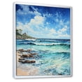 thumbnail image 2 of Designart "Ocean Escape Beach Photo VI" Nautical & Beach Floater Framed Canvas Art Print, 2 of 7