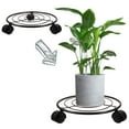thumbnail image 5 of Masteelf  Gardening Flowerpot Base Plant Stand Mobile Plants Riser Brown, 5 of 8