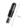 thumbnail image 2 of Hytrove Black Dual Ended Makeup Brush Set Compact Lightweight Cosmetic Kit with Transparent Protective Covers, 2 of 8