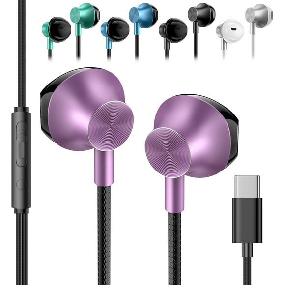 Earbuds Earphones with Microphone, 5 Pack Wired Heavy Bass Headphones, Earphone with Noise Isolating, Fits 3.5mm Interface for iPad, Desktop
