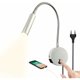 thumbnail image 1 of Luz de lectura de pared táctil regulable Lámpara de lectura de cabecero LED con puerto USB e interruptor, luz de cuello de cisne flexible con enchufe, lámpara de noche montada en la pared de 3 W para JAMW Sencillez, 1 of 4