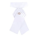 thumbnail image 2 of Corbata común ANGGREK blanca 32x205 cm con broche para adultos ecuestres, 2 of 8