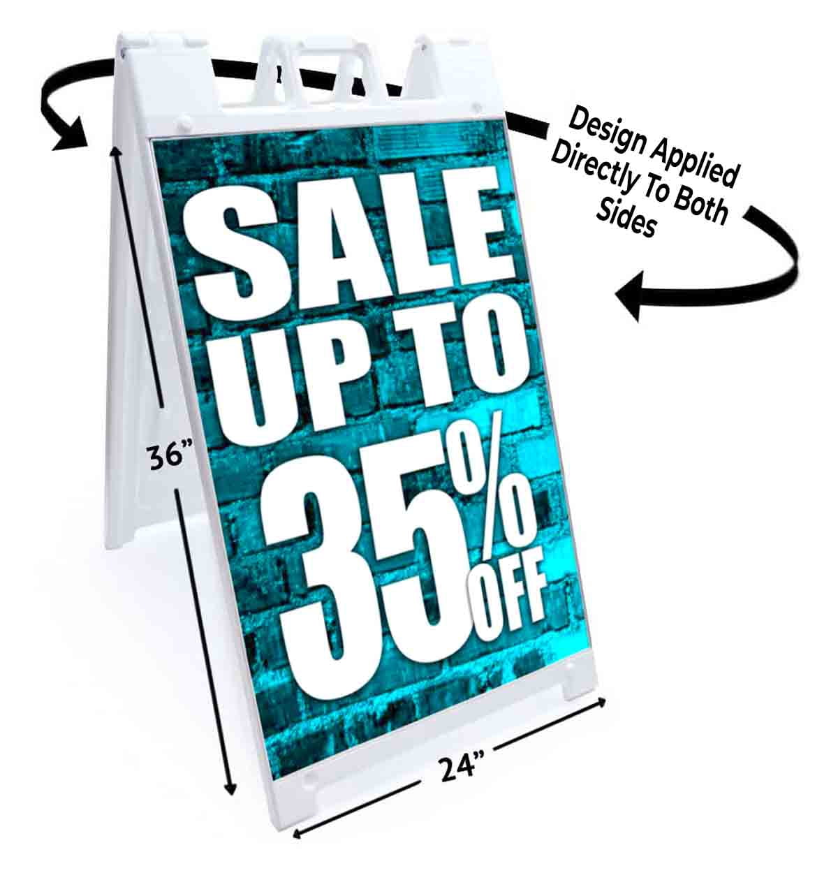 Sale Up To 35 Percent Off (24" X 36") Standard A-Frame Signicade, Includes Decal Applied To Stand
