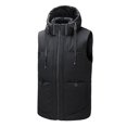 thumbnail image 2 of Gibobby Chamarra casual hombre chamarra de espuma grande, ajuste de burbujas gruesas, con capucha, para invierno, informal, para hombre(Negro,XG), 2 of 5