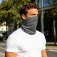 thumbnail image 5 of UPF 50 UV Protection Cooling Neck Gaiter Breathable Scarf Face Clothing Neck Gaiter Mask Sunscreen Breathable Bandana for Cycling Fishing Running Outdoor Sports Men Women Dark Gray Free Size, 5 of 9