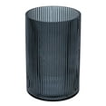 thumbnail image 6 of (4 pack) Better Homes & Gardens Smoke Glass Ribbed Hurricane Candleholder, 8", Large, 6 of 10