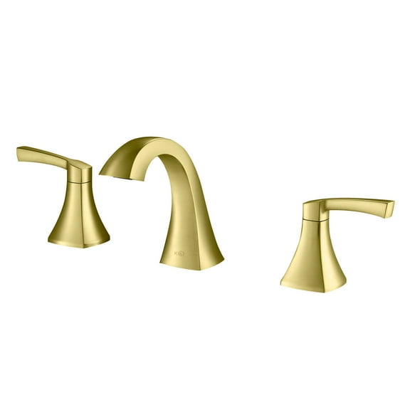 Kibi Pyramid II Bathroom Sink 8" Widespread Faucet with Drain Assembly