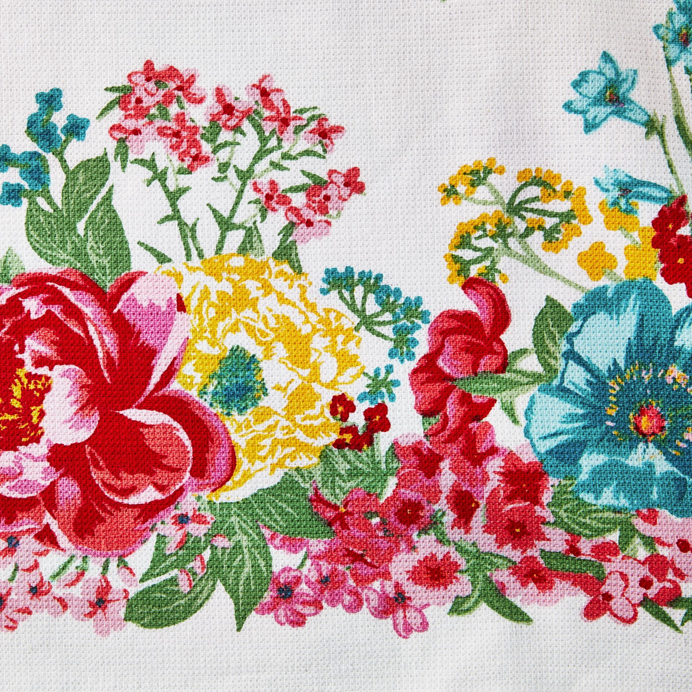 The Pioneer Woman Fancy Flourish Kitchen Towel Set, Multicolor, 16"W x 28"L, 2 Piece