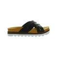 thumbnail image 3 of Reef Womens Cushion Bloom Hi Faux Leather Slip On Platform Sandals, 3 of 3