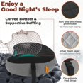 thumbnail image 2 of TREKOLOGY Almohada de camping con funda extraíble, almohada inflable para mochilero, almohadas inflables ultraligeras para dormir, almohada compacta portátil para senderismo y viajes, 2 of 5