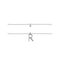 thumbnail image 2 of Time and Tru Silvertone Rolo Chain 2 Row Initial "R" Pendant Necklace, 2 of 6
