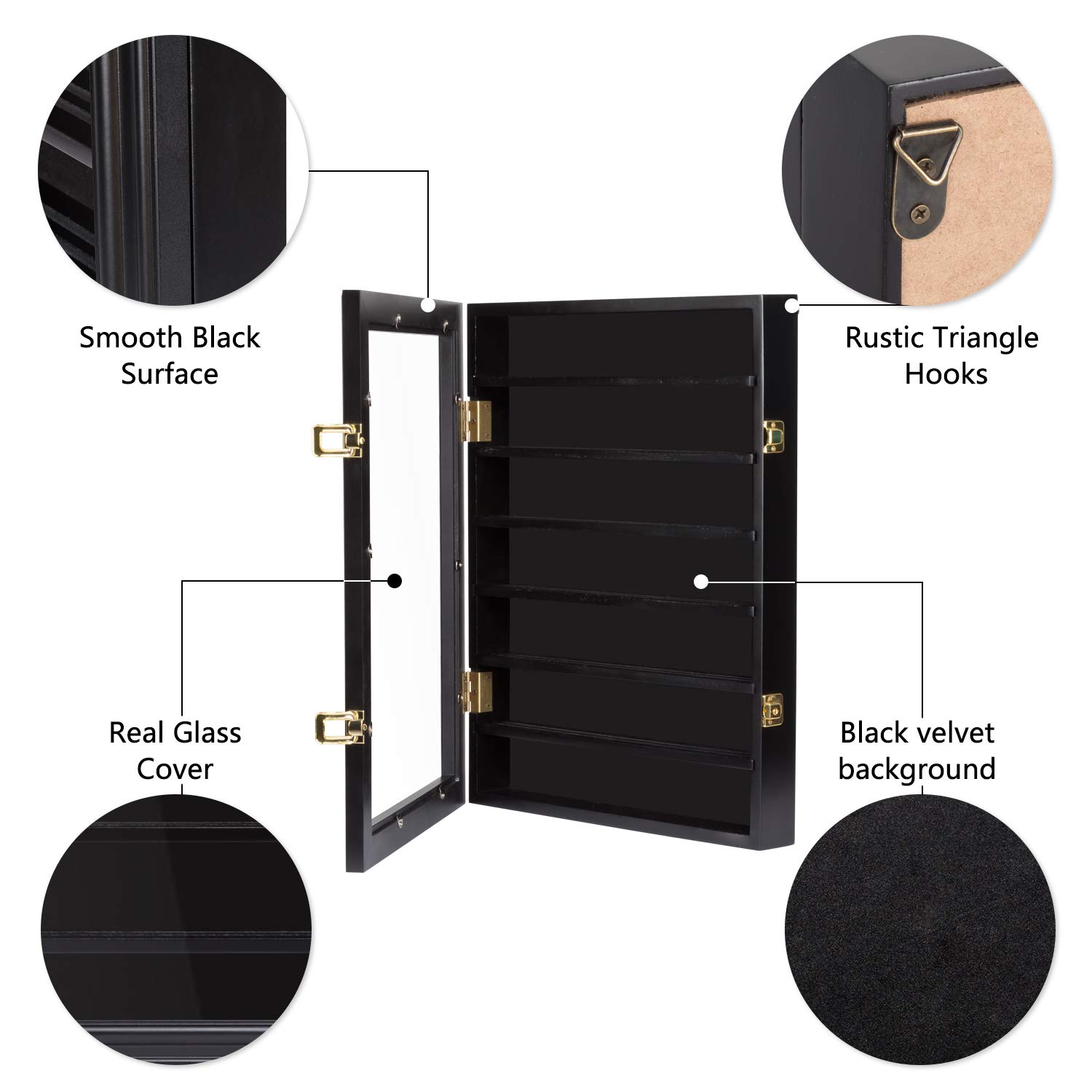 Buy Kinbor Lockable Military Challenge Coin Display Case Coin Shadow