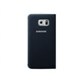 thumbnail image 3 of Samsung S-View Flip Cover EF-CG920BBE - Flip cover for cell phone - polyester - black fabric - for Galaxy S6, 3 of 3