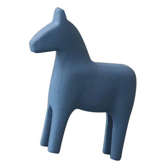 PatungKu Unique Swedish Dala Horse Statue Ornament Modern Coffee Table Display Decors