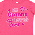 thumbnail image 4 of Inktastic Valentine's Day My Granny Loves Me Hearts and Lips Boys or Girls Toddler T-Shirt, 4 of 5