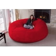 thumbnail image 4 of Chill Sack Bean Bag Chair, Memory Foam Lounger with Microsuede Cover, Kids, Adults, 8 ft, Cinnabar, 4 of 6