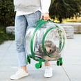 thumbnail image 4 of STARTIST Trolley Case Travel Tote Cats Dogs Crate Rabbit Kennel Pet Rolling Carrier Green, 4 of 9