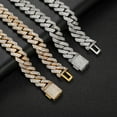 thumbnail image 2 of Extra Shiny Big Iced Out Cuban Necklace, Extra Shiny Miami Cuban Link Chain for Men, Width 16MM Hip Hop Chain Link Necklace for Men, 16-24 Inch Gift Box Included, 2 of 7