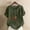 Army Green, variant on QUNYINEY Pullover Women's T-Shirts Crew Neck Short Sleeve Floral Casual Tops Loose Linen Button Women's Tops