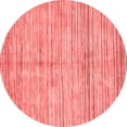 thumbnail image 1 of Ahgly Company Machine Washable Indoor Round Oriental Red Modern Area Rugs, 5' Round, 1 of 4