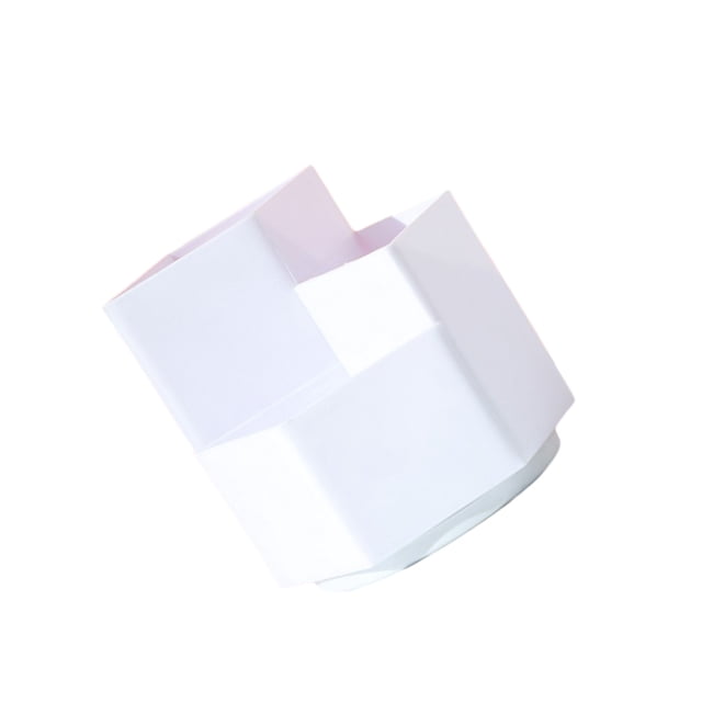 Injueey Portalápices giratorio, caja de almacenamiento de lápices, soporte de plástico, organizador de maquillaje de escritorio, gran Almacenamiento y organización del hogar Blanco/Sin pegatina