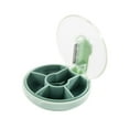 thumbnail image 1 of Pill Splitter Box ABS PC Resuable Stainless Steel Slicer Storaging Tablet Divider Office Business Trip Organizer Accessories Light Green, 1 of 9