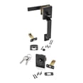 thumbnail image 3 of Hyper Tough Front Door Handle and Deadbolt Set with Reversible Interior Lever Matte Black Finish, 3 of 10