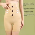 thumbnail image 3 of Ropa interior moldeadora de abdomen de cintura alta con doble botonadura para mujer, pantalones que levantan la cadera y moldean el abdomen, pantalones adelgazantes de cintura posparto, ropa interior, 3 of 6