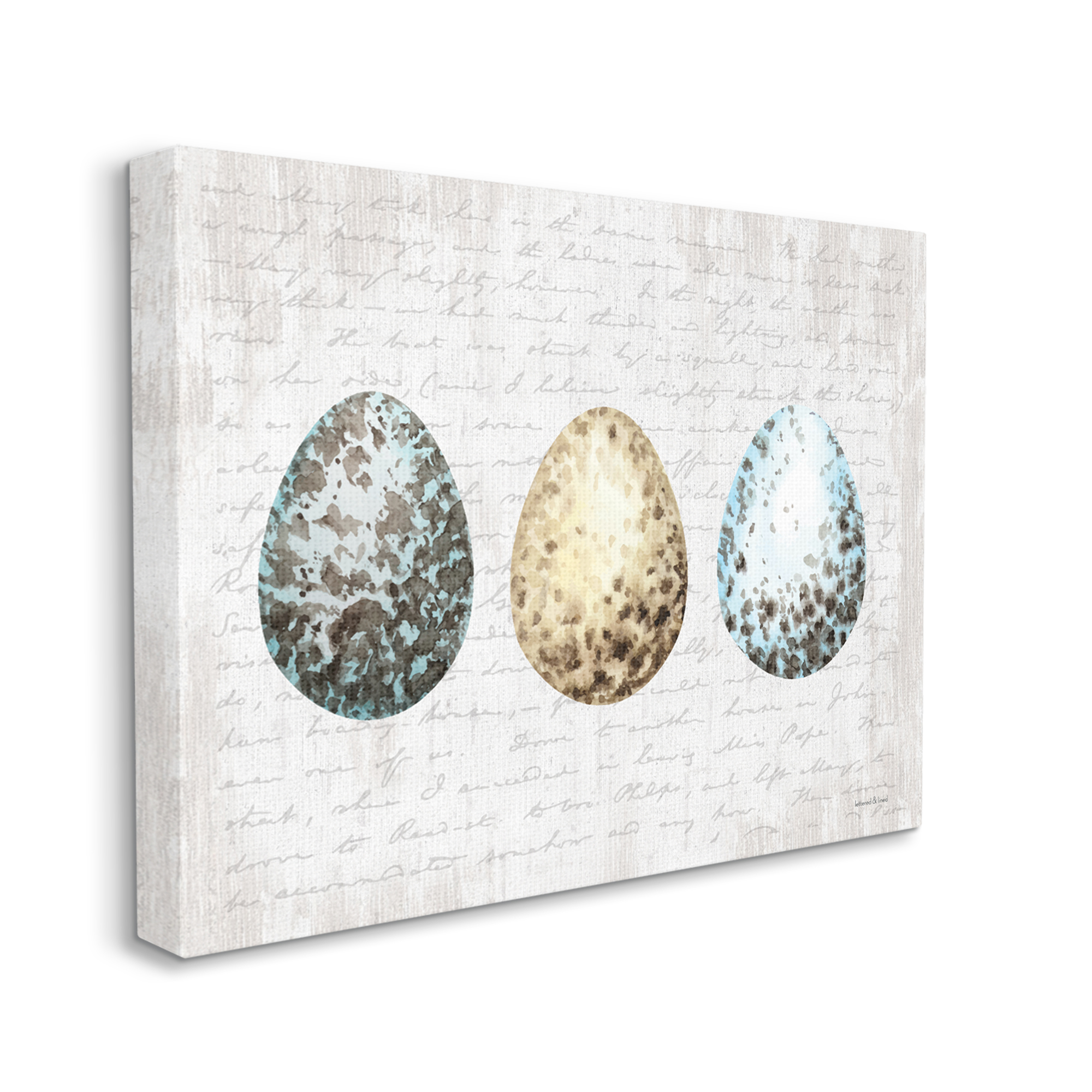 Stupell Industries Robin Eggs Ornamented Farm Confectionary Scripture Background,40 x 30, Design by Lettered and Lined