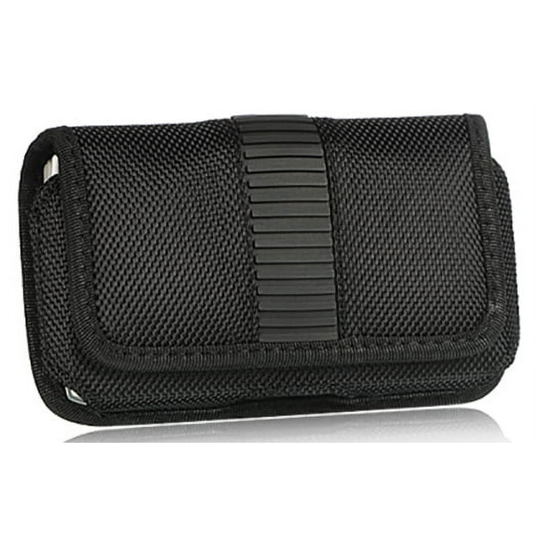 Tough Black Nylon Pouch Phone Case [with Belt Loops and