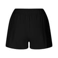 thumbnail image 4 of biudgviw Summer Shorts for Women Casual Boho Front Tie Knot Shorts High Waisted Cotton Linen Comfy Beach Bottoms, 4 of 5