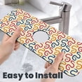 thumbnail image 6 of Pofeuu Snake Print Splash Guard for Sink Faucet Sink Gadgets-Splash Guard Behind Faucet Drip Catcher for Kitchen, Bathroom,Sink Mat, 6 of 7