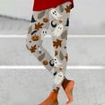 thumbnail image 5 of SNOWSONG Halloween Leggings for Women Halloween Women's High Waisted Bottom Pants Tummy Tuck Printed Leggings Pantyhose Plus Size Leggings Womens Leggings Tummy Control Leggings Beige L, 5 of 6