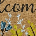 thumbnail image 3 of Home Décor Collection Welcome Natural/Multicolor Floral Coir Outdoor Doormat, 18" x 30", 3 of 6