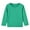 Green, variant on Children's Long Sleeve T-Shirt Unisex Solid Color Round Neck Base Layer Tee Soft Breathable Polyester Spandex Blend Kids Top Casual Wear for Toddlers Boys Girls