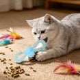 thumbnail image 4 of Mesh Cat Chew Bow Toy with Built-in Bell, 3.9x1.5 Inch Interactive Chew Ring Toy for Cats, Dental Health Catnip Free Toy for Kittens Anxiety Relief, 4 of 6