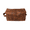 Dark Brown, variant on Leather Toiletry Bag for Men and Women, Shaving Dopp Kit, Travel Case, Cosmetic Makeup Wash Bag, Mens Dopp Kit, Light Brown Medium